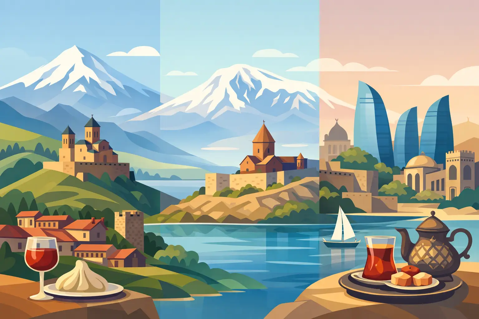 Georgia Armenia Azerbaijan Tours: One Trip, Three Worlds