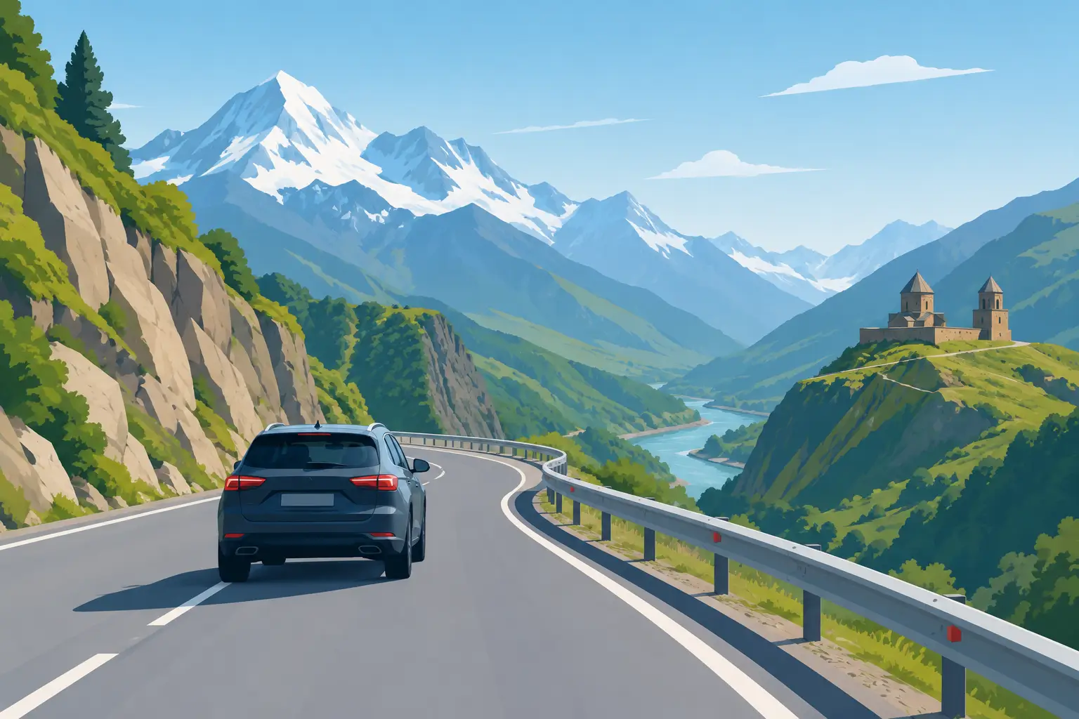 How to Drive Georgian Military Highway Safely